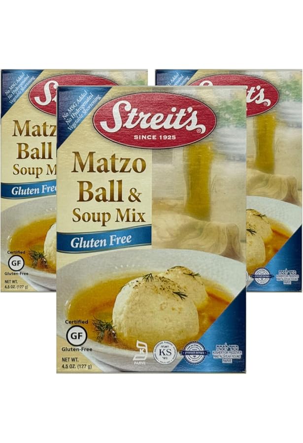 Amazon.com : STREITS MATZO BALL SOUP GF, 4.5 OZ boxes (3 pack