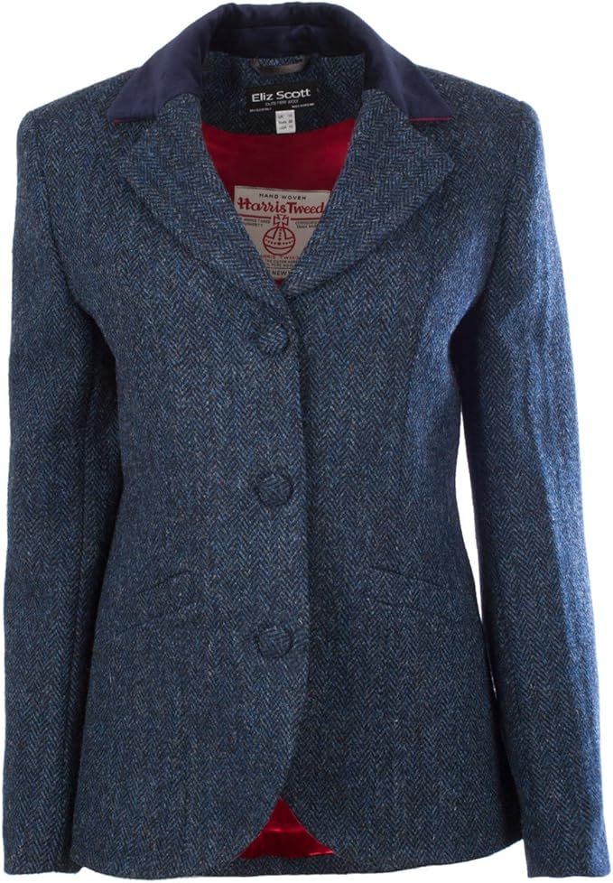 Eliz Scott Women's Harris Tweed Fashion Jacket Sandy (16) Amazon.co