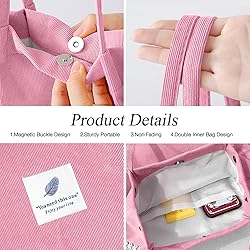 LHMTQVK Tote, Corduroy Bag Women's Shoulder Purses