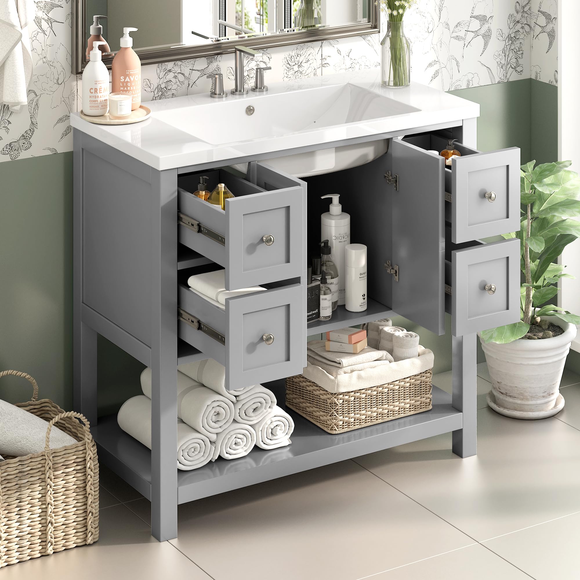 Merax 36 Inches Bathroom Vanity - SINK ONLY. for sale | Las Vegas, NV ...