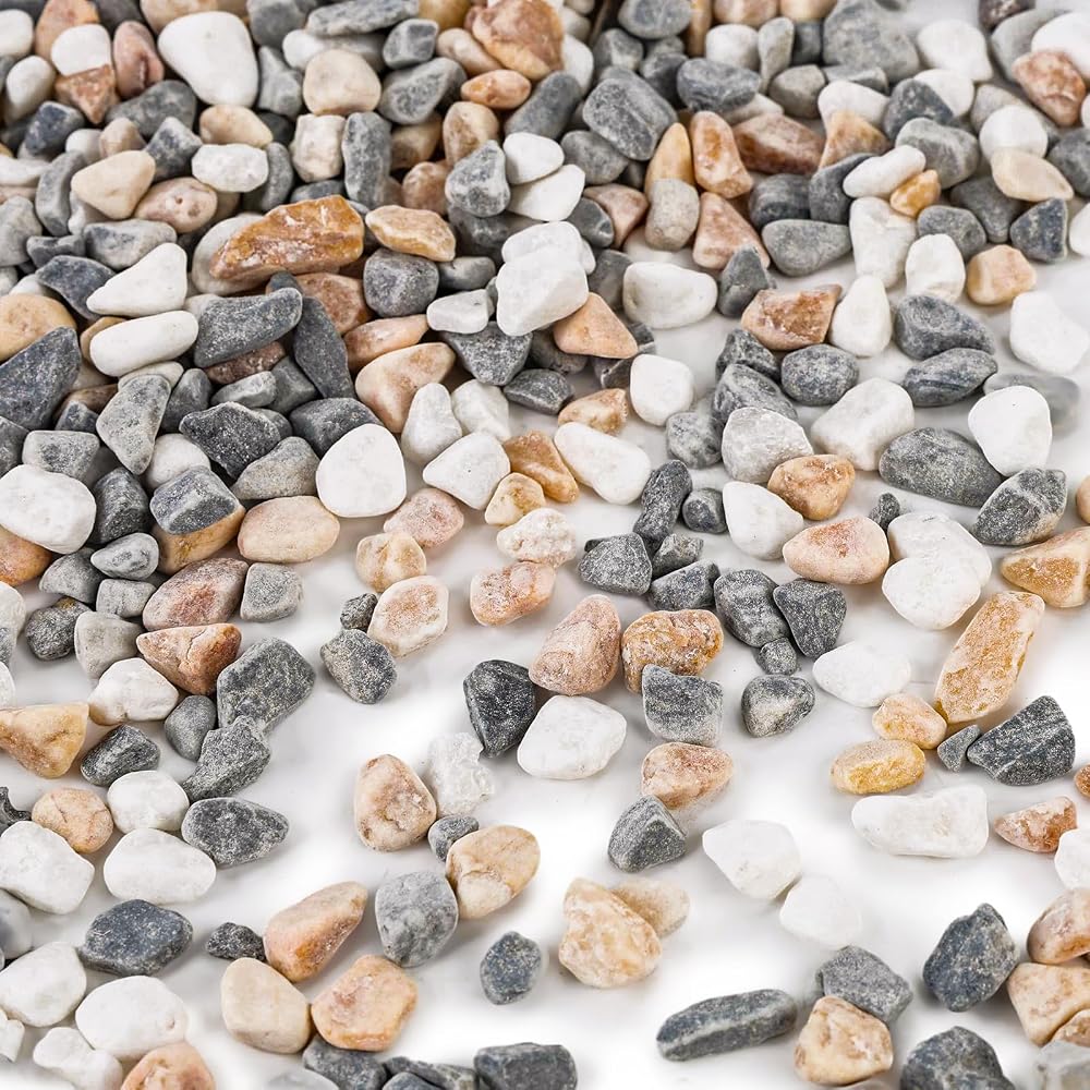 VGOODALL 900g Gravel Pebbles Mixed Colour for Plants Vases Aquariums