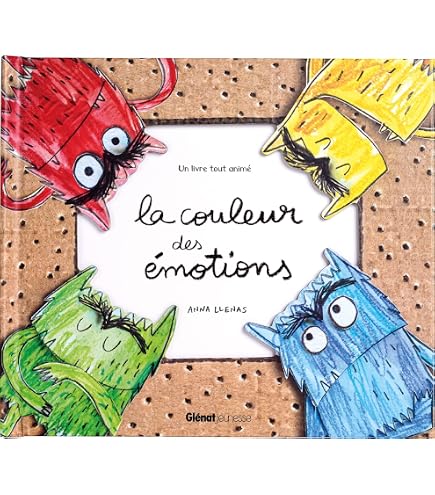 Marionnettes en feutre de couleurs et émotions en forme de monstre, 7 pièces triées selon les sentiments, marionnettes familiales d'humeur pour les activités d'apprentissage social et émotionnel des