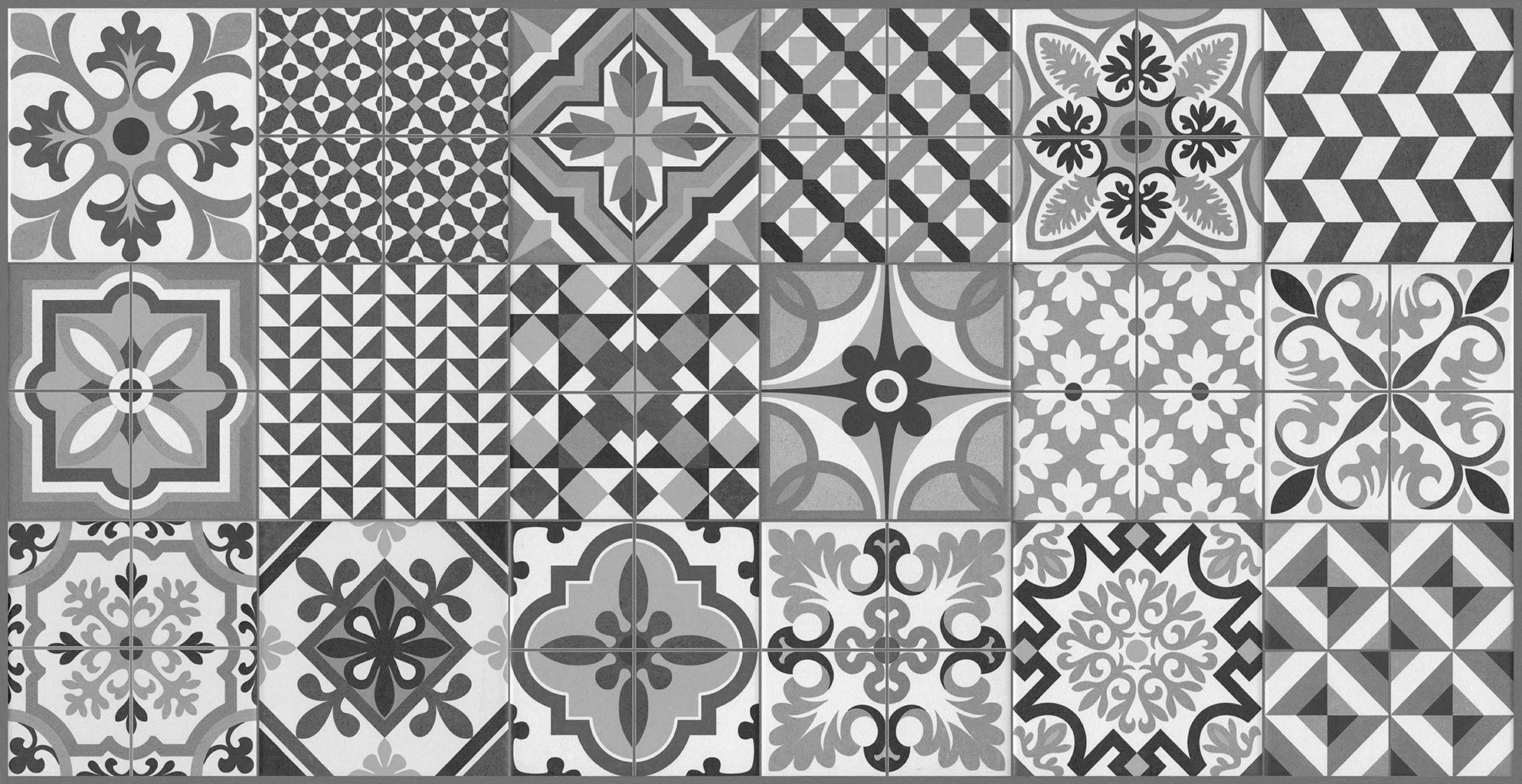 Vilber Toledo DU 05 40X78 Rug, Vinyl, Black/Grey-05, 40 x 78 x 0.2 cm — image 1