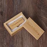 RXFSP Personalised Engraved Bamboo Wood USB Flash Drive 8GB - Wedding Gift view 2