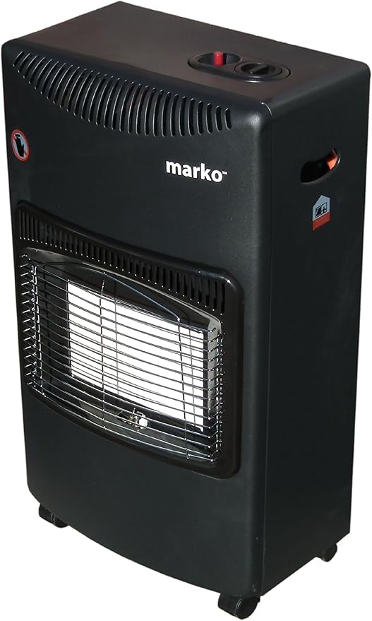 4.1KW Black Portable Gas Heaters w/ Free Regulator for 15KG Butane Gas