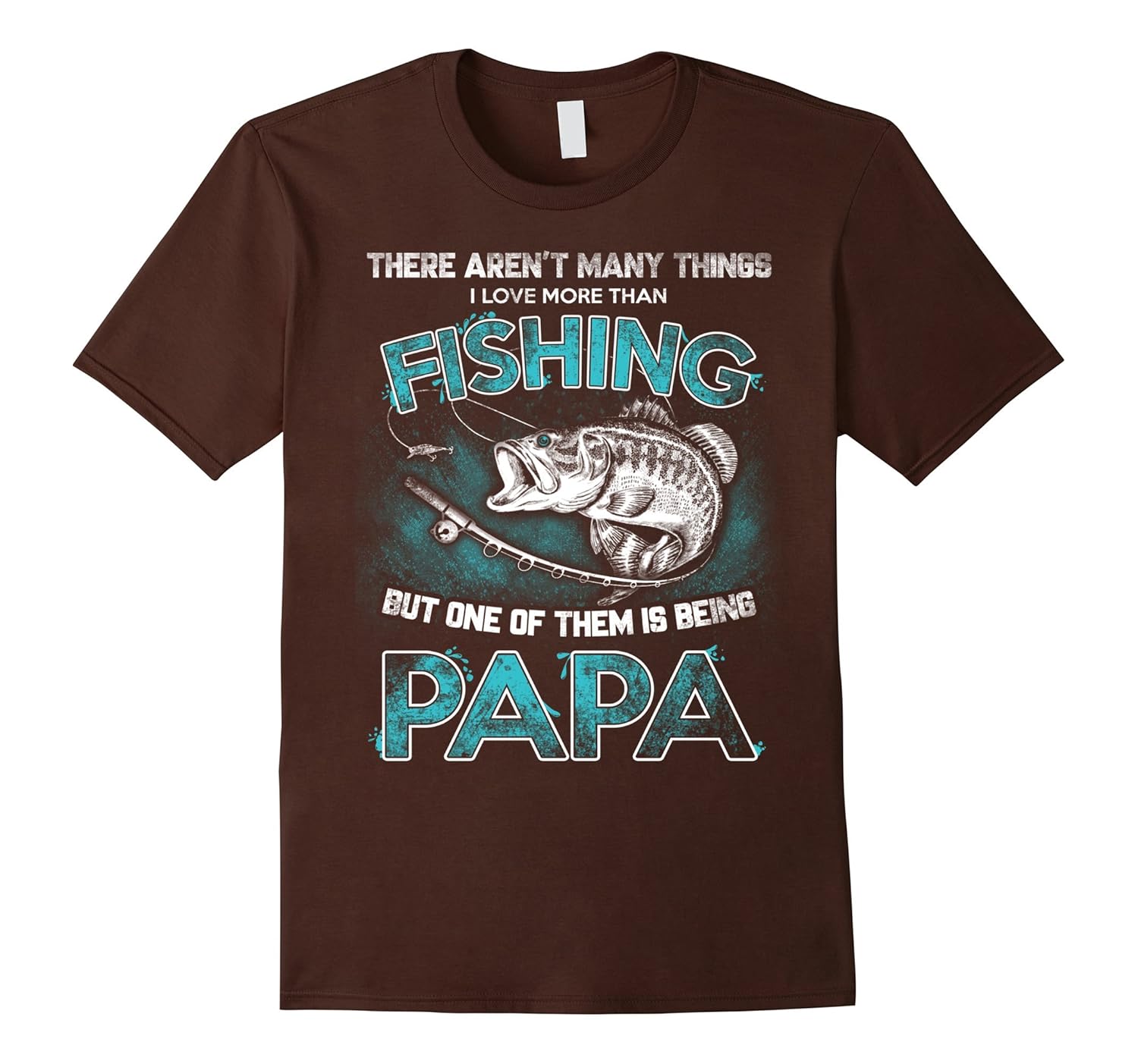 I Love More Than Fishing Being Papa Funny Fathers Day Shirt-anz