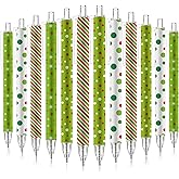 Sayglossy 36 Pcs Red and Green Ballpoint Pen Bulk with Black Ink Valentine Coworker Gift Candy Cane Retractable Pen for Employee Office Staff Team Group Teacher Nurse St. Patrick's Day, 4 Style