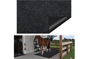 CIEOVO 4x6 Ft Horse Stall Mat, Stable Mat for Horses Back Non-Slip Design Mat Backing Moisture Absorbent Easy to Clean for Horses Livestock Stables Barns Kennels Garages
