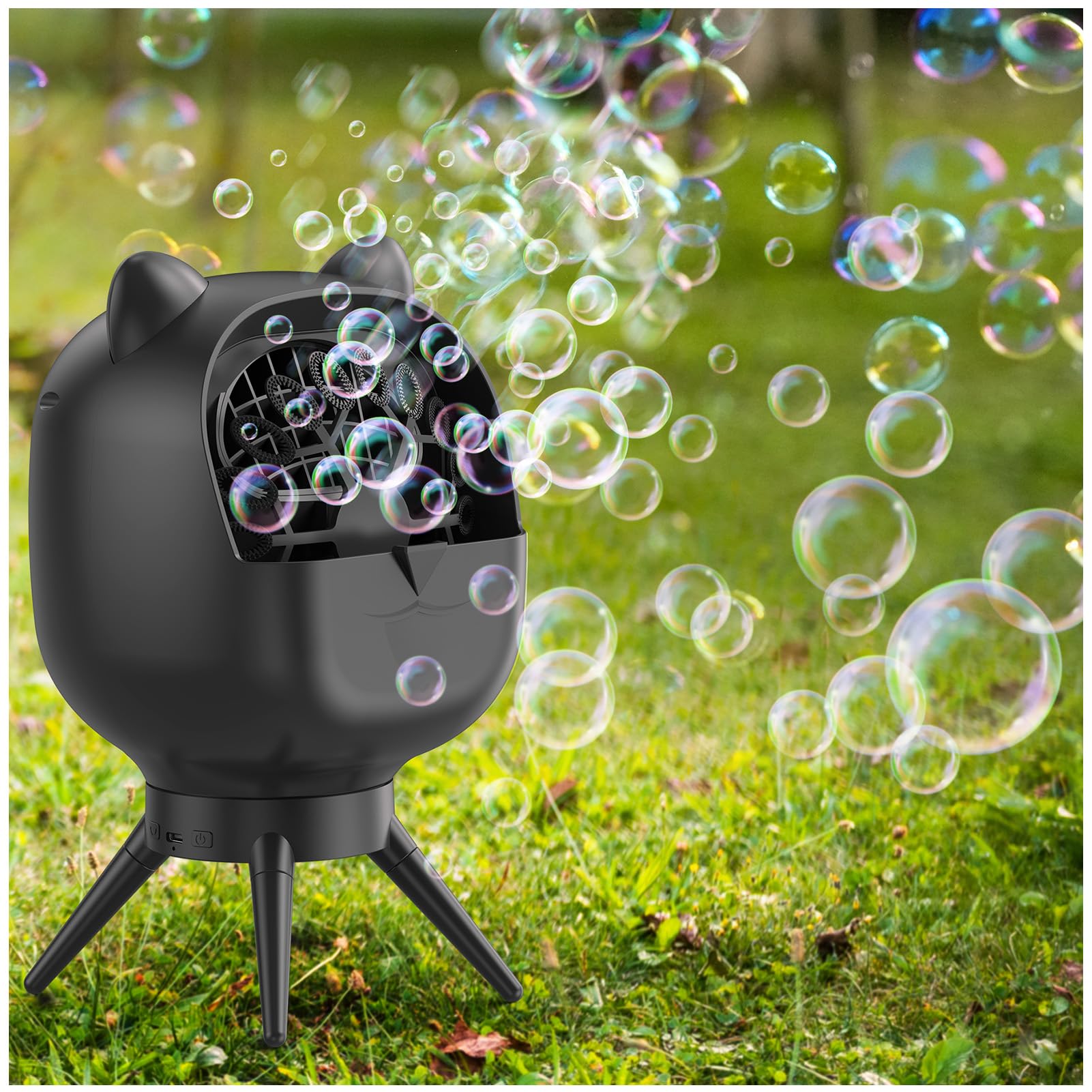 Rotating Bubble Bubble Machine for Toddlers Kids, Rotating Bubble Machine Rechargeable ...