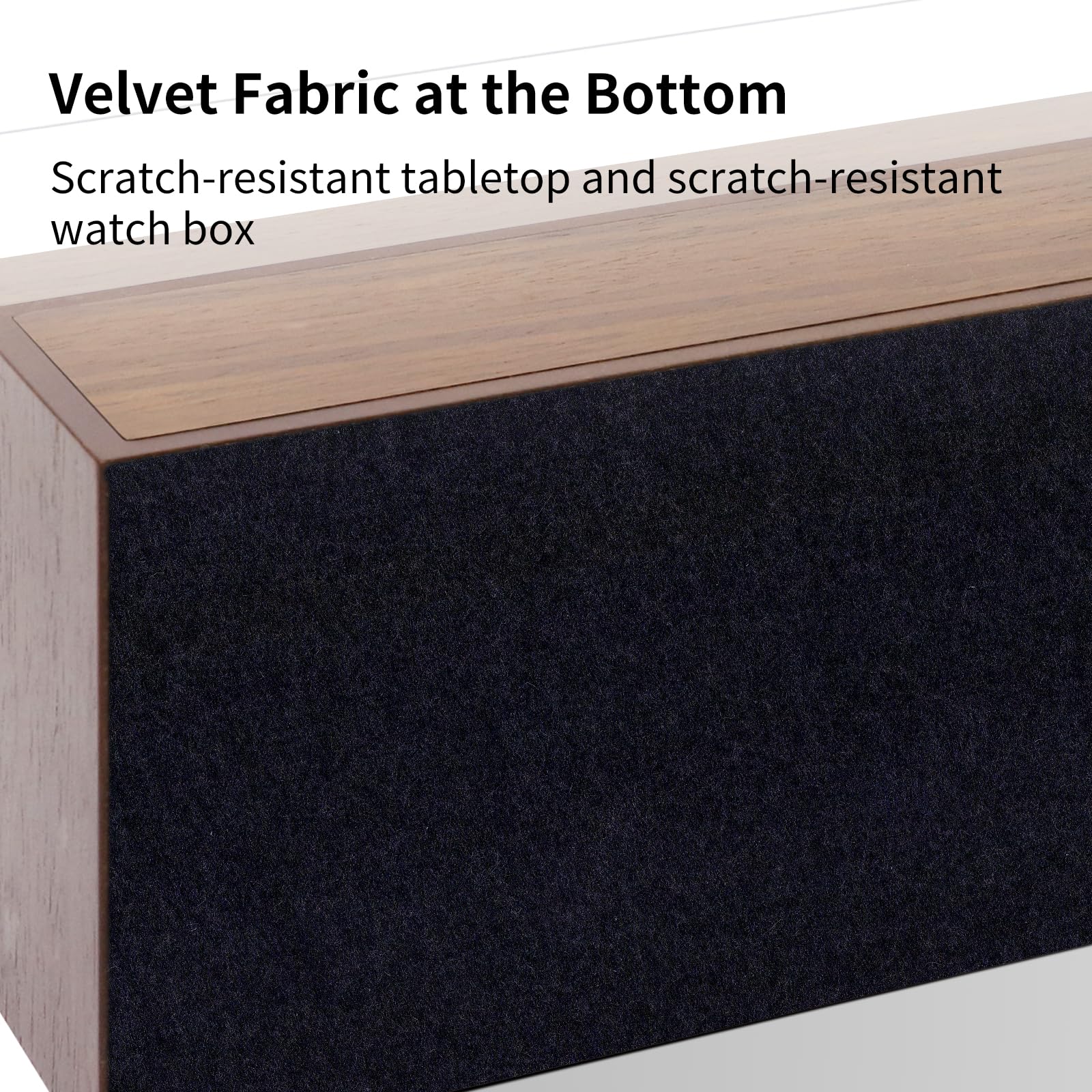 KAMIER High End Wooden Watch Box with 6 Slots & Glass Lid - 2-Layer Jewelry Organizer for Men - Watch Display Case, Ideal Business Gift for Watch Enthusiasts （with Gift Box）, Walnut