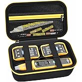 PAIYULE Case for Fluke BK120 SmartTrace Breaker Finder &amp; ST120+ GFCI Tester | Molded Tool Storage, Tester &amp; Multimeter Accessory Organizer, Carry Handle, For Electricians Home &amp; Field Work, Black