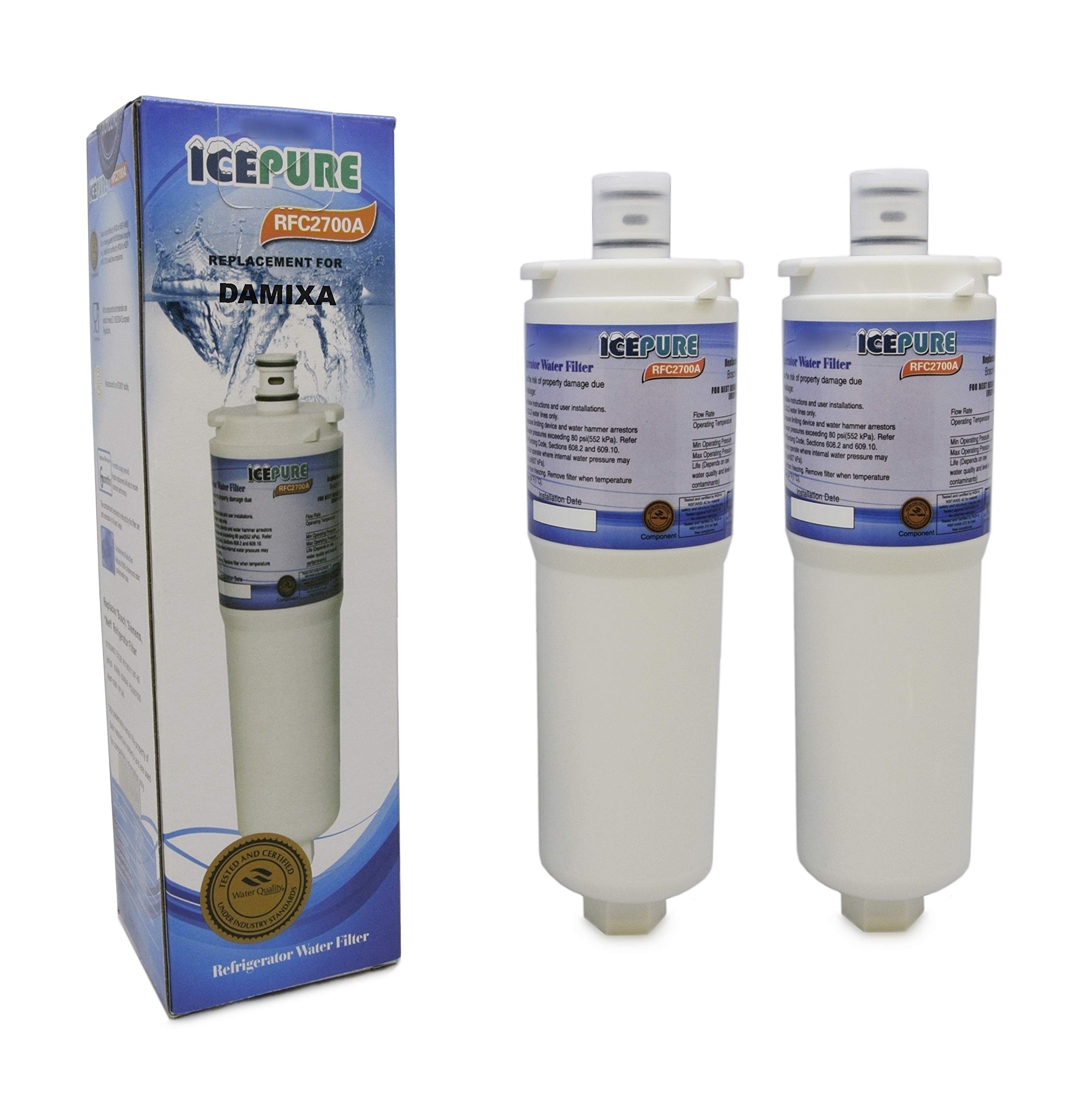 2 x IcePure Damixa Aquaflow AF517 (TM) Compatible Water Filter Cartridge