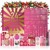 Makeup Advent Calendar 2026, 24 Days Christmas Countdown Calendar Gift Kit, Xmas Holiday Festival Cosmetic Makeup Set with 24 Full Makeup Surprises for Women, Teen Girls &amp; Beauty Lovers