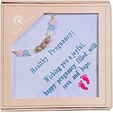Pregnancy Gifts - Healthy Pregnancy Bracelet - Fertility Bracelets for Women - Hope Bracelet for Women - ivf Gifts - New Mom - Expecting Mom - Handkerchiefs - Pregnancy Congratulations - Moonstone