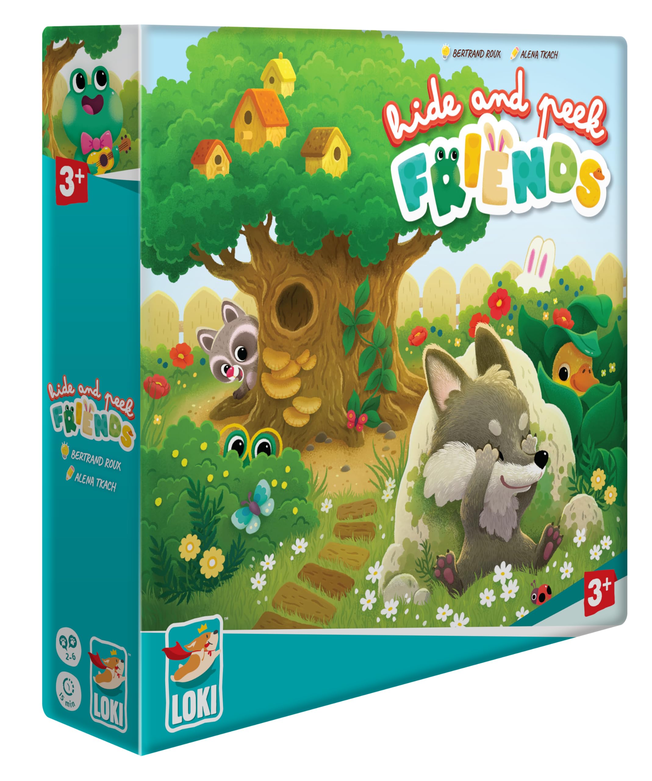 Loki | Hide and Peek Friends | Children's Board Game | Ages 3+ | 2-6 Players | 15 Minutes Playing Time