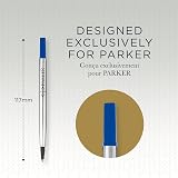 Parker Rollerball Pen Refills Medium Blue QUINK Ink 2 Count view 3