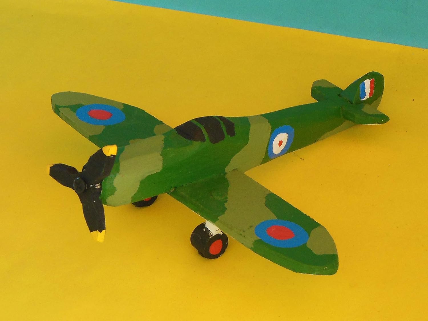 toy spitfire airplane