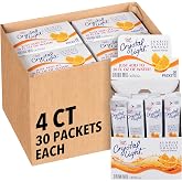 Crystal Light Sugar-Free Orange On-The-Go Powdered Drink Mix 120 Count | Zero Sugar &amp; 10 Calories, Gluten-Free, Kosher &amp; Sugar-Free, Just Pour into Water, Great for Guilt-Free