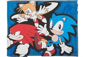 Sonic the Hedgehog Sonic, Tails, and Knuckles Bifold Wallet