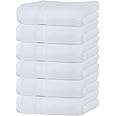 Utopia Towels Premium White Hand Towels - 100% Combed Ring Spun Cotton, Ultra Soft and Highly Absorbent, 600 GSM Extra Large 
