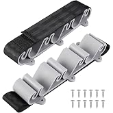 2 Pack Boating Vertical Fishing Rod Holders, Vertical Fishing Rod Rack | Wear-Resistant Fishing Pole Holders with Strap and Screws for Boats Storage Fishing Pole Strap for Boat Deck