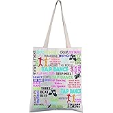 FEELMEM Tap Dance Gift Tap Dancing Dancer Tote Bag Tap Dancing Lover Shoulder Bag Tap Dancing Gift