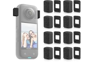 YOUSHARES Mic Wind Muff for Insta360-8Pcs Wind Muff for Insta360 X3 X4, Premium Wind Noise Reduction Cover for Crisp Audio, Easy Installation and Durable Design, Compatible X3 or X4 Camera