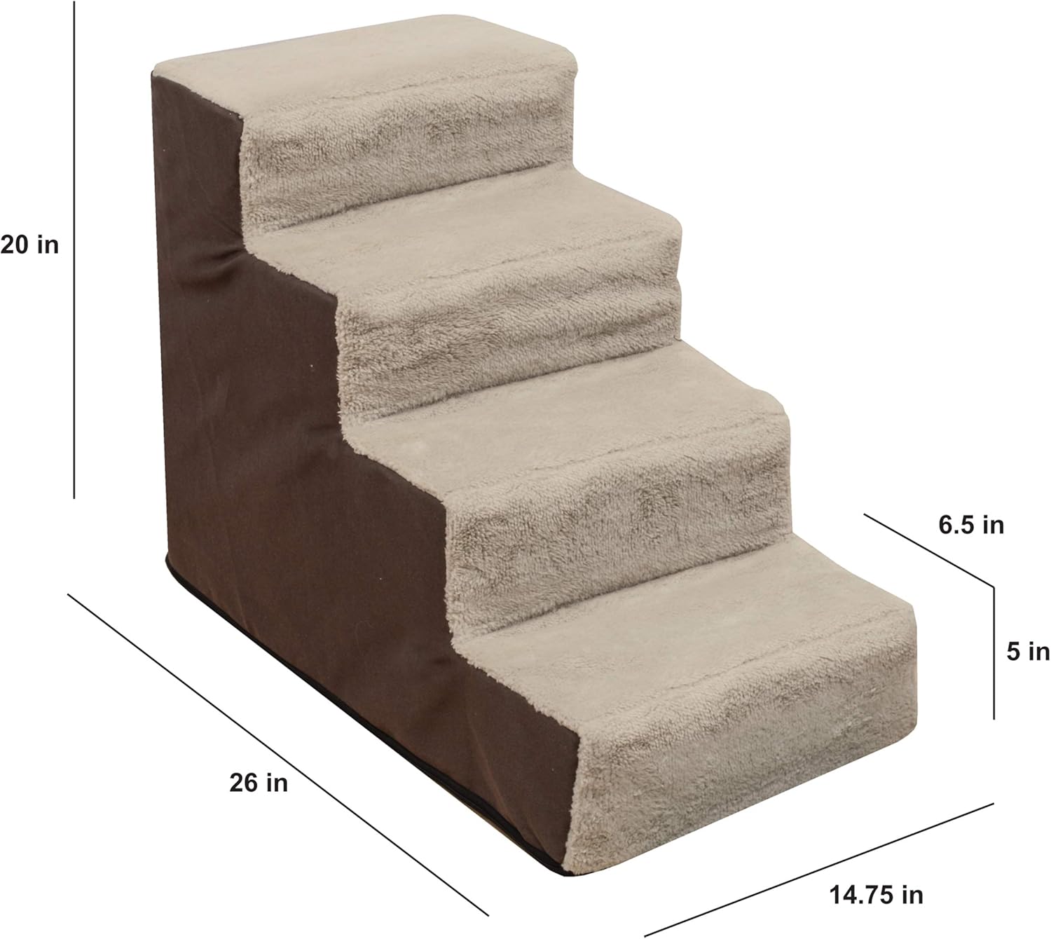 Dog and Cat Steps by Cozy Pet | Machine Washable Cover with Non Skid Bottom : Pet Supplies
