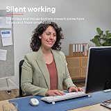 Trust Ody II Silent Wireless Keyboard and Mouse UK QWERTY White view 3