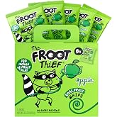 The FROOT Thief Real Fruit Snack Whips, Nut Free, Perfect for School Lunches, Individual Bags for Kids, Apple 5 Pack