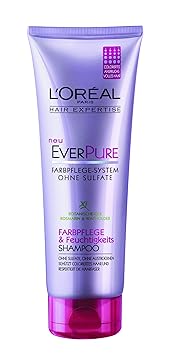 L'Oréal Paris EverPure Farbpflege und Feuchtigkeits Shampoo, 250 ml