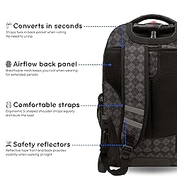 J World New York Sundance Rolling Backpack Girl Boy