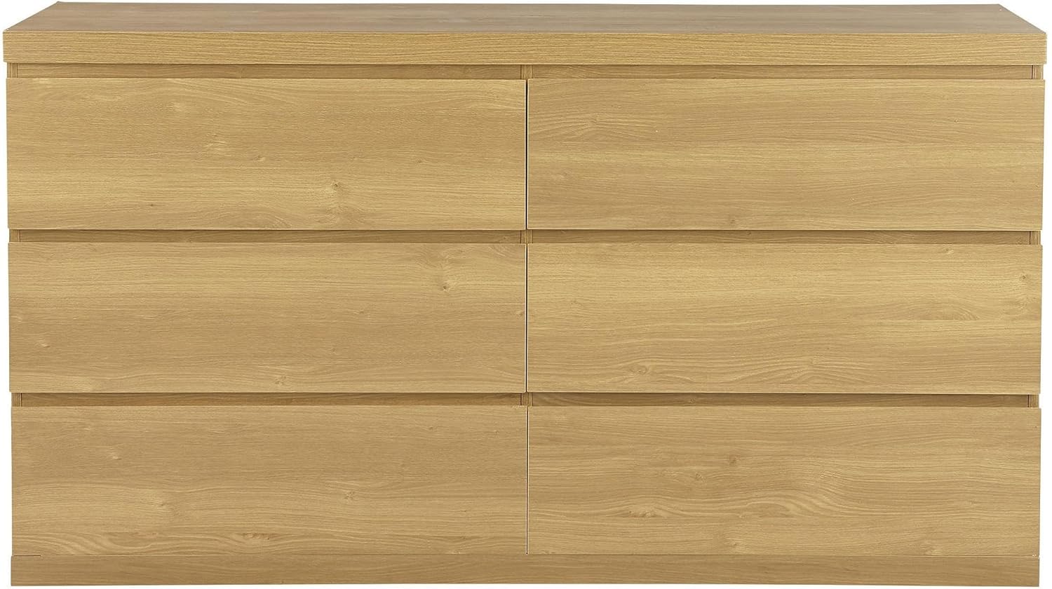 Tesco New Maine 2 X 3 Chest Of 6 Drawers Oak Effect 1540958193