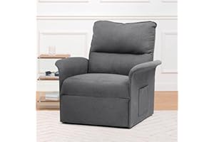 COMHOMA Power Recliner Chair, Comfortable Upholstered Recliner Sofa, Couches Set with Side Pockets, Living Room Furniture Sets-1 Seaters