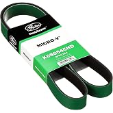 Gates K080545HD FleetRunner Micro-V Serpentine Drive Belt | Replaces 8K545 3034944 3288713 3290116 R134638 R503324 12582643 F1HS 8620 AA E6HZ 8620 ALA F6HZ 8620 ALA 545K8 201076.