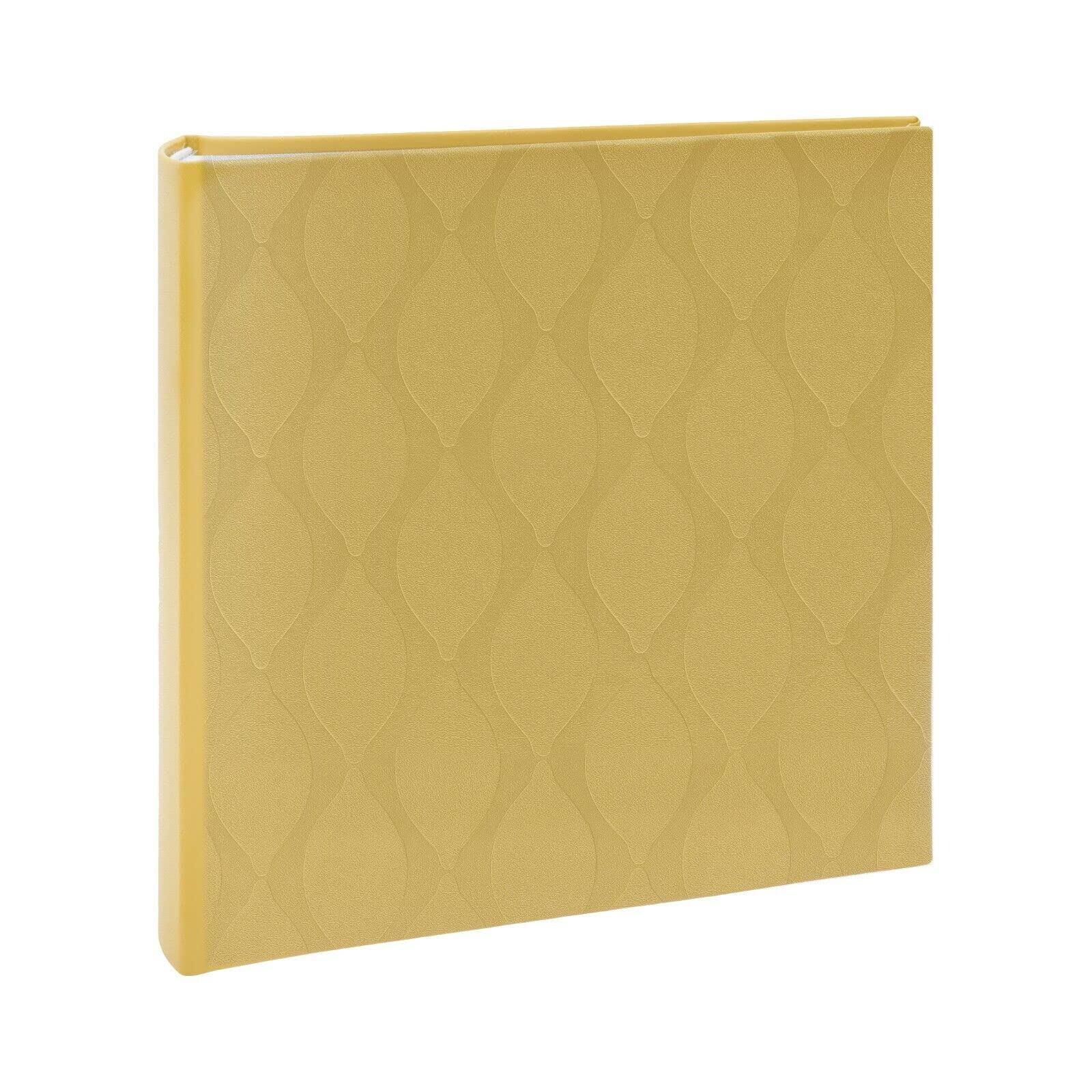 Kenro Inca Series Yellow Textured Photo Album for 200 Photographs 6x4 Inch / 10x15cm with Slip-in Pages and Memo Space - KIN101YL