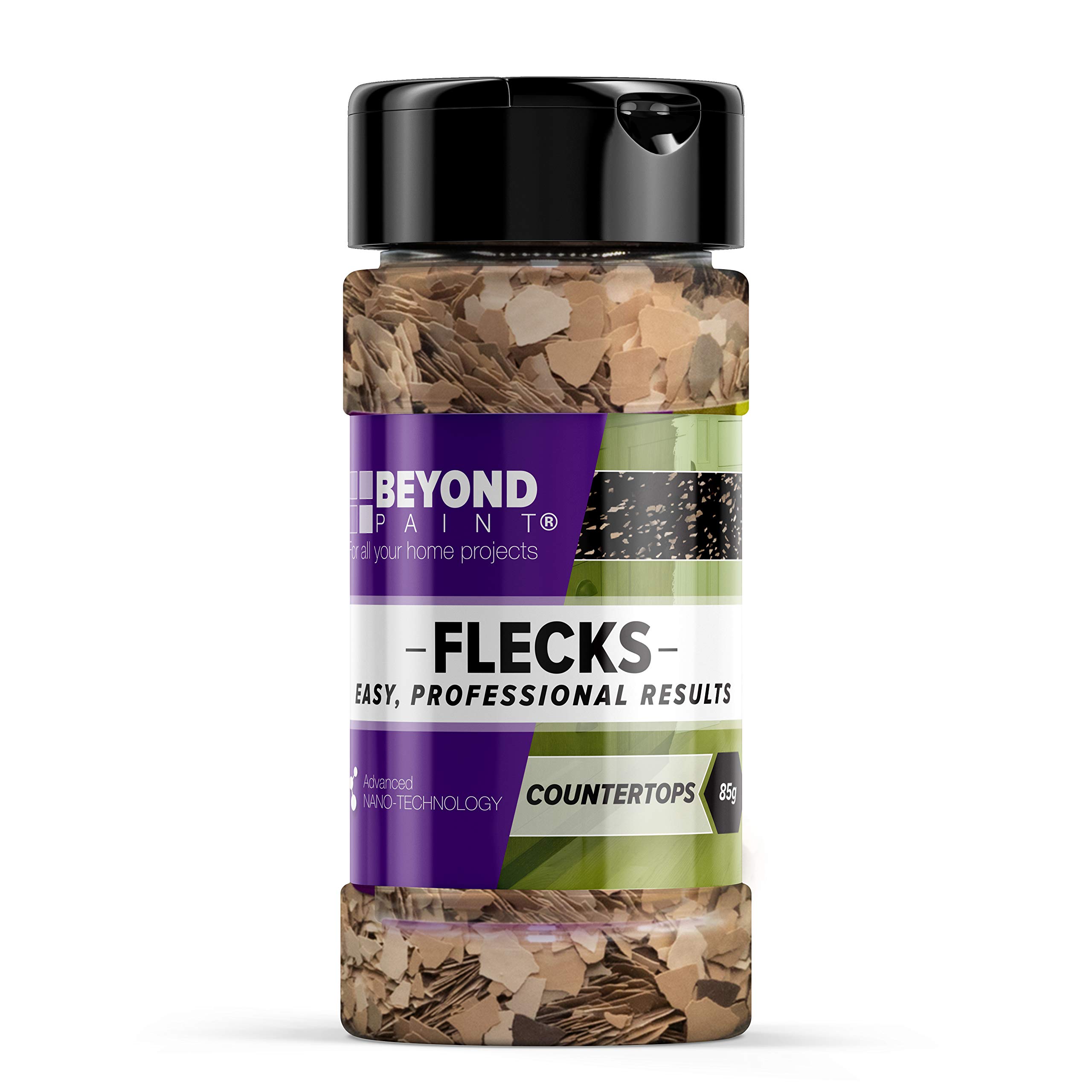 Photo 1 of Beyond Paint Countertop Flecks, Granite-Like Makeover for Countertops, 5 oz. Flecks, Multi-Colored