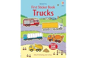 First Sticker Book Trucks: A Delightful Sticker Activity Book Showcasing Trucks, Construction Sites, and More