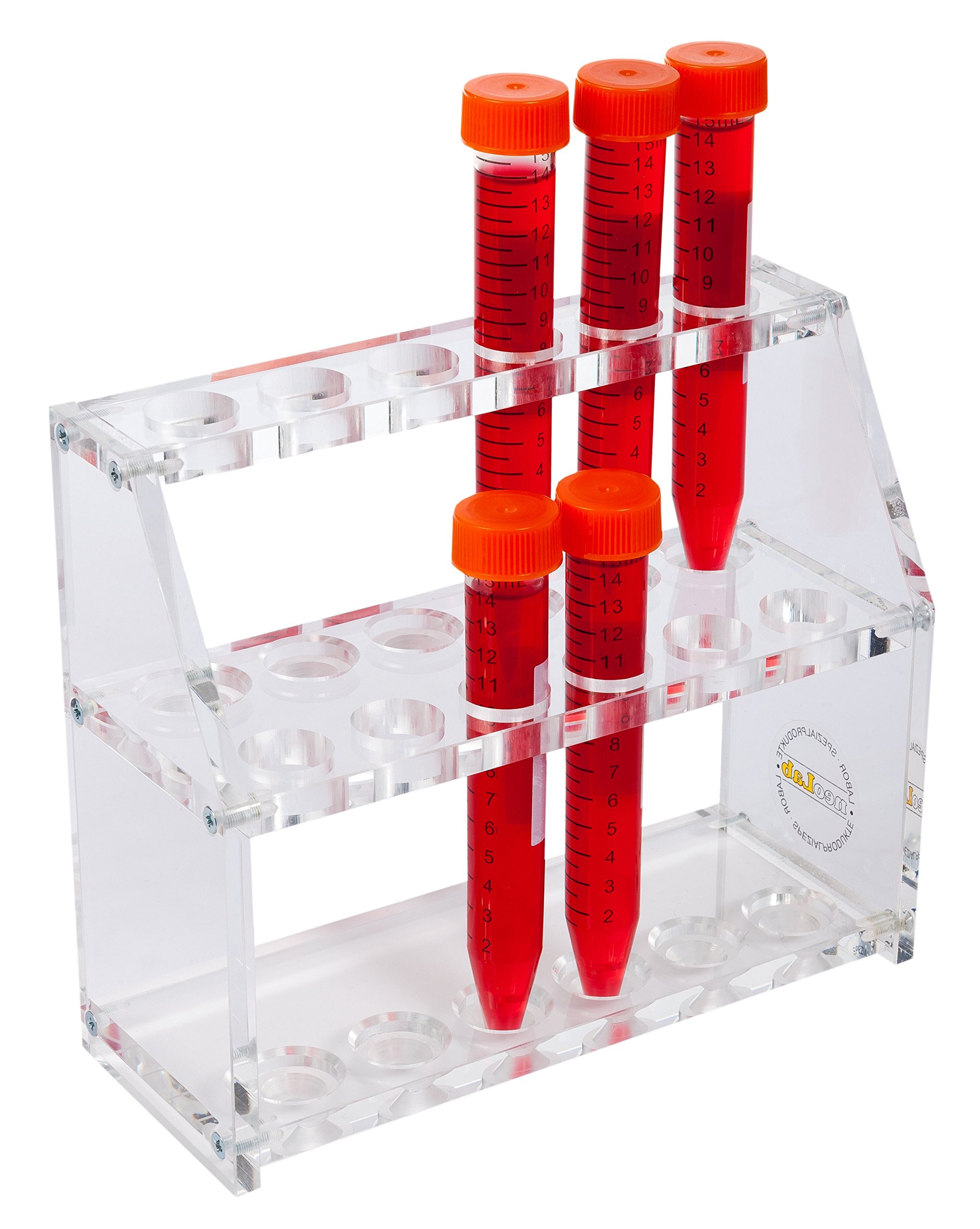 Neolab 1 5121 Acrylics, 145 mm High Test Tube Rack for 2 x 6