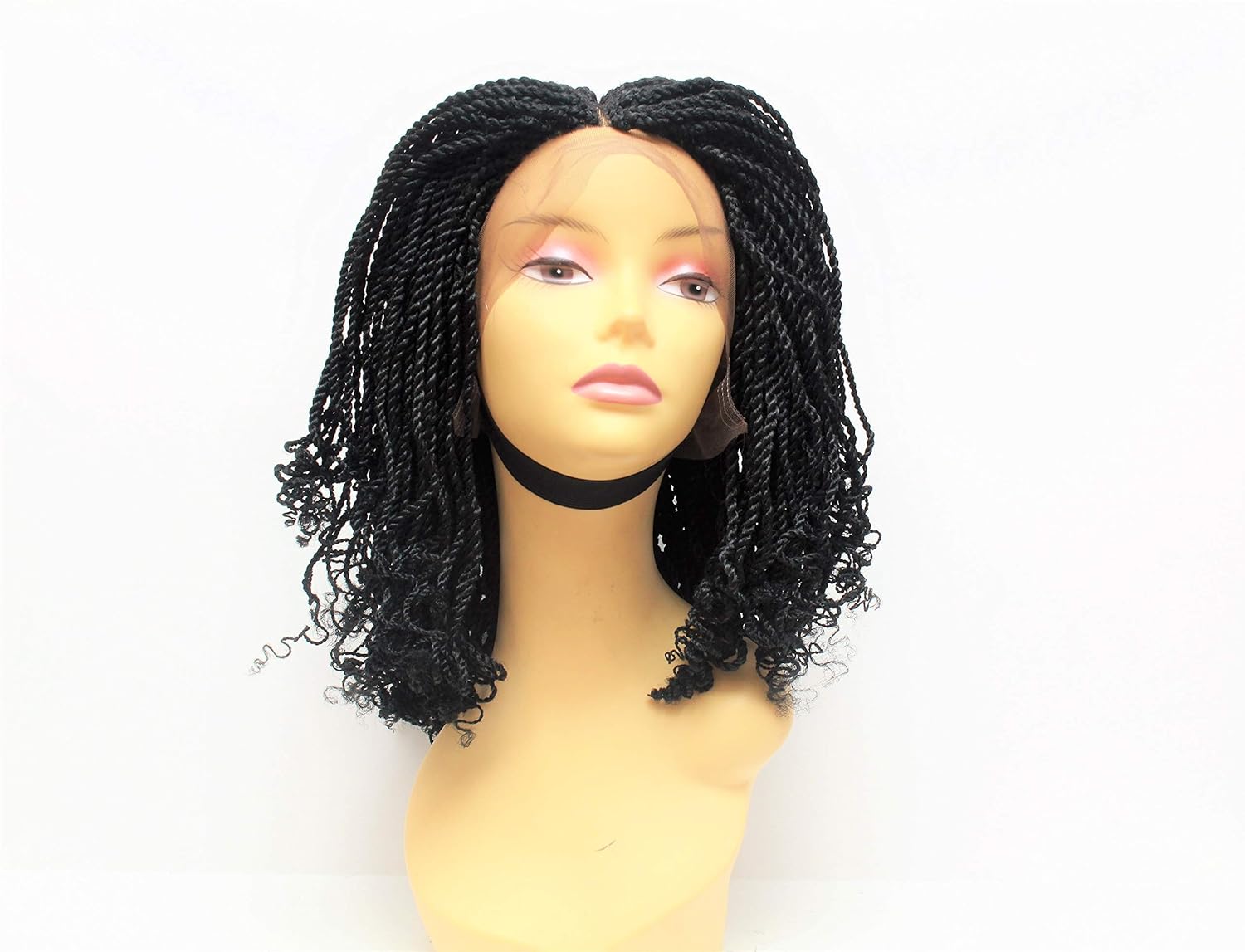 Kinky Twist Wig Braided Wig For Black Women Lace Front Braided Wig