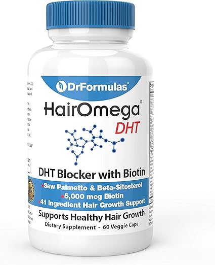 Amazon Com Drformulas Hairomega Dht Blocker Biotin 5000 Mcg