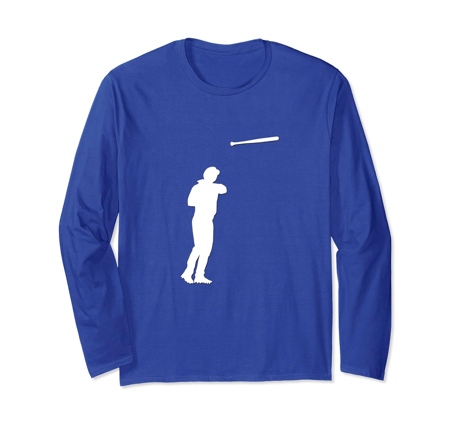 Baseball Bat Flip Long Sleeve Shirt - USA Baseball Shirt-anz