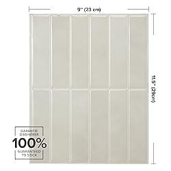 Smart Tiles Peel and Stick Backsplash - 5 Sheets of
