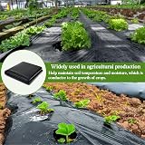 KAHEIGN 2m x 3m Black Polythene Sheeting 0.25mm Thick Garden Polytunnel Cover view 5