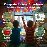 W&O Dinosaur Discovery Kids Tent with Roar Button LED Lights Toy Dinosaurs view 3