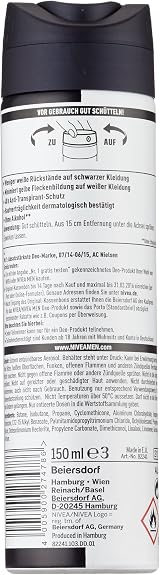 Nivea Men Invisible Black White Power Deodorant Spray Antiperspirant 2x150ml view 2