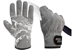 HandLove Gardening work gloves for Driving, garden, Farm, Bird gloves. Versatile pet gloves with firm grip &durability, Grey, 1Pair M