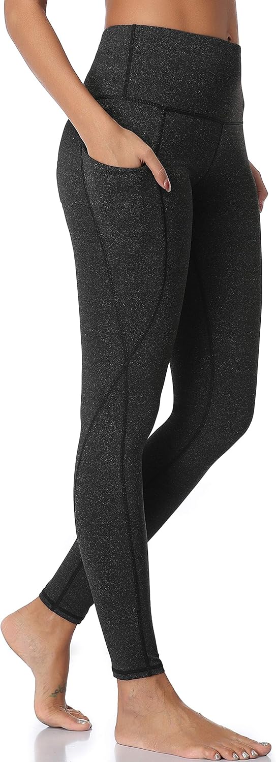 Oalka Women Yoga Pants Workout Running Leggings: Clothing