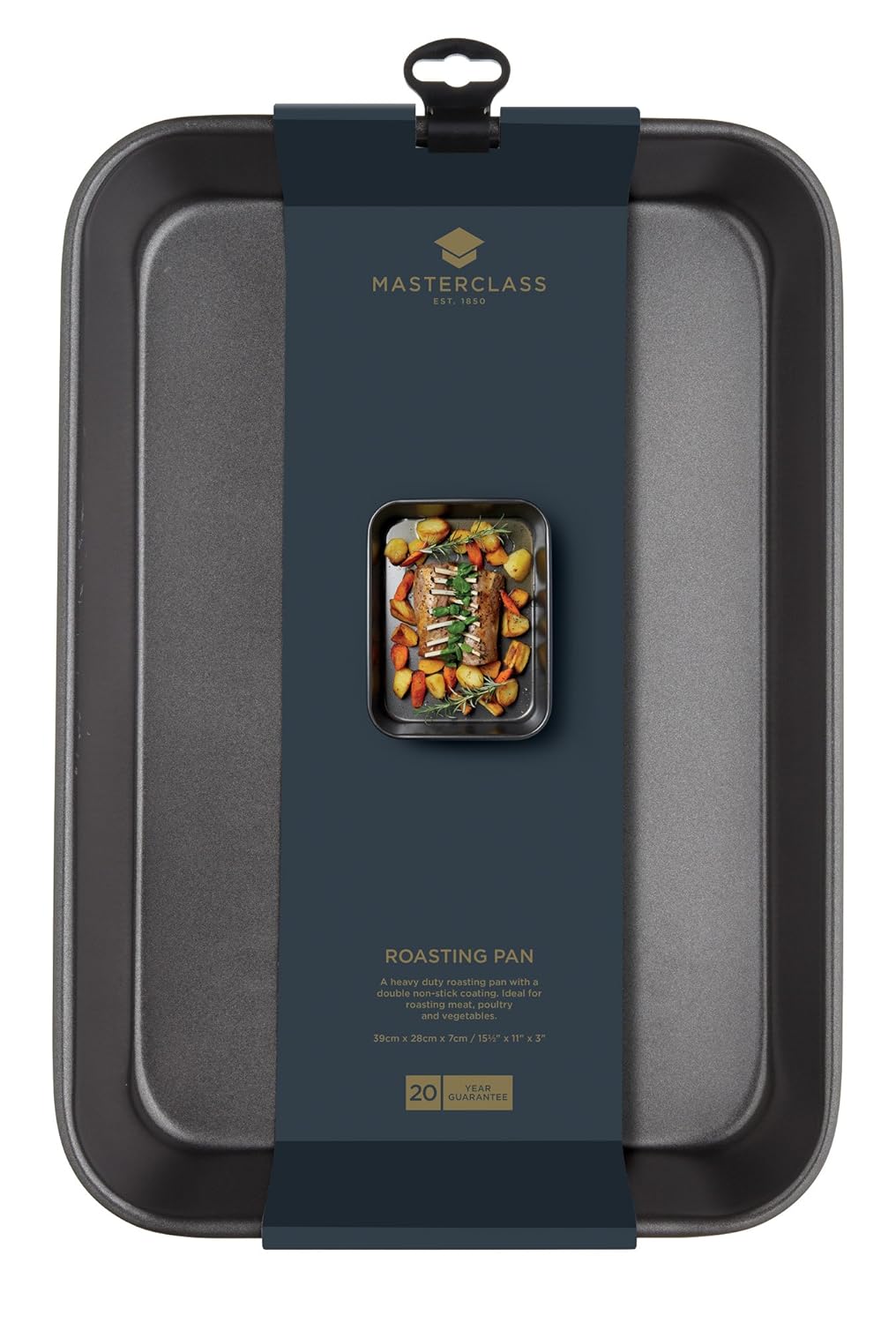 Deep large roasting tin