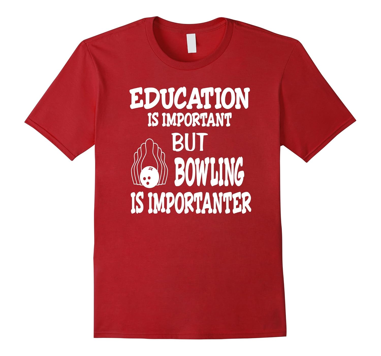 Vintage Bowling Shirts Funny Shirt For Bowlers Education Is-ANZ